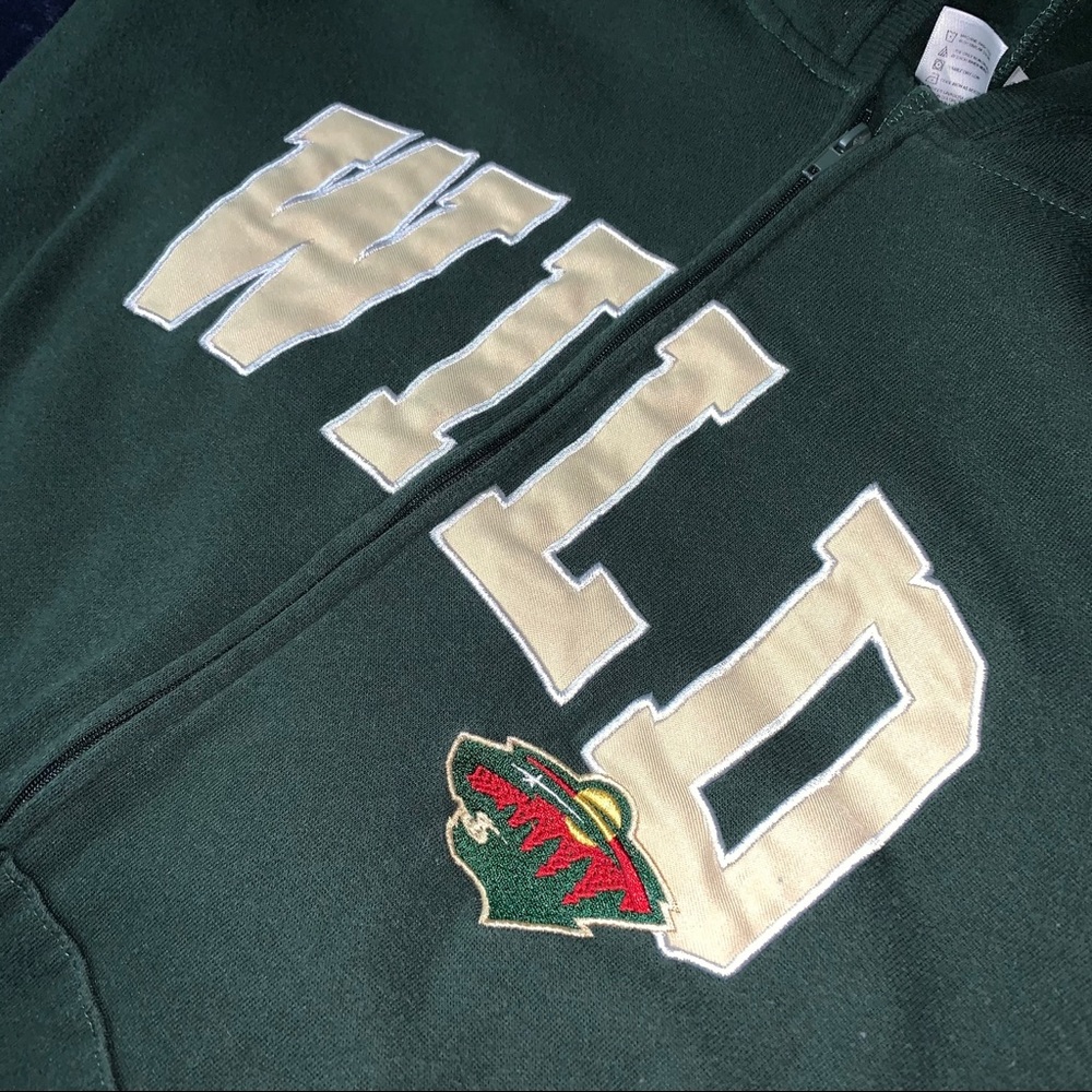 NHL Wild Green Hooded Pajama Onesie - Picture 6 of 7